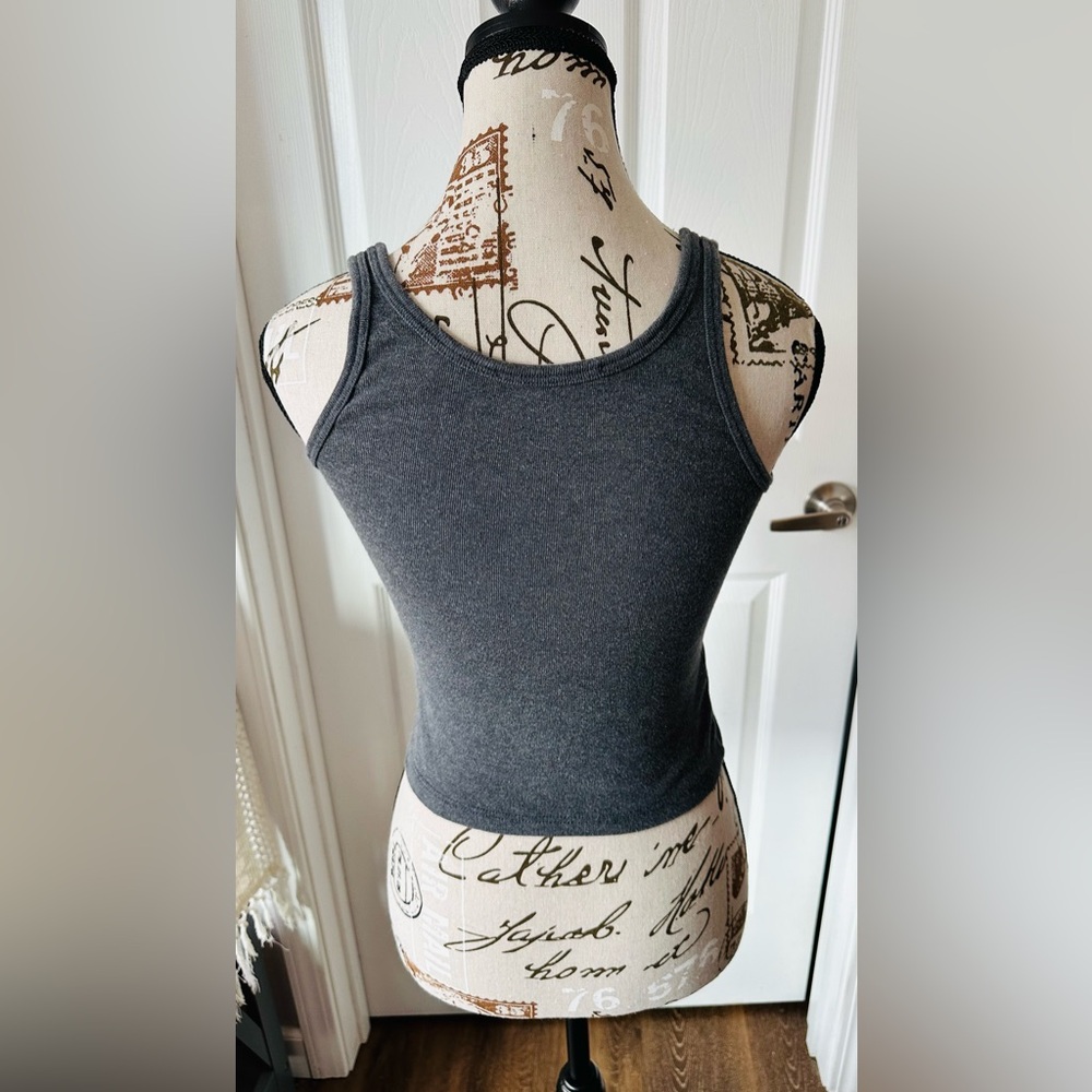 Brandy Melville Dark Gray Tank Top - Picture 5 of 6